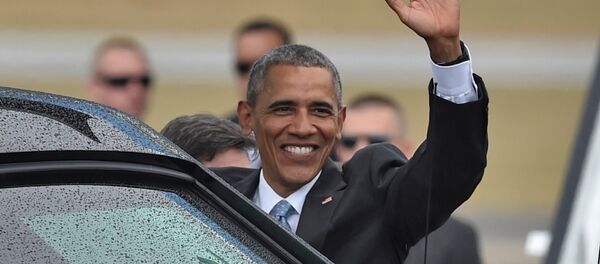 Presidente norte-americano Barack Obama no aeroporto Jose Marti, Havana, Cuba, 20 de março de 2016 - Sputnik Brasil