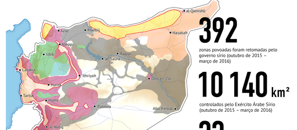 Resultados da campanha russa na Síria - Sputnik Brasil