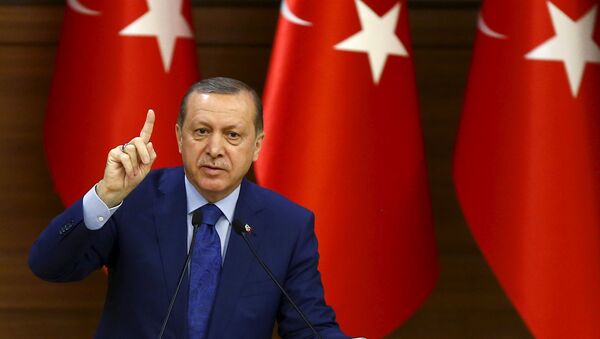 Presidente da Turquia Tayyip Erdogan. 16 de março, 2016 - Sputnik Brasil