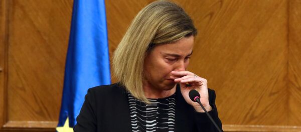Chefe da diplomacia europeia Federica Mogherini - Sputnik Brasil
