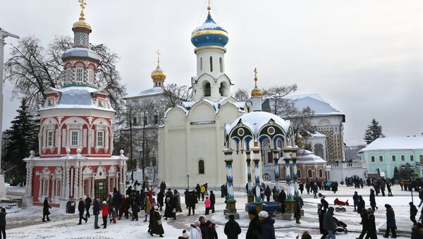 Mosteiro da Trindade-São Sérgio, região de Moscou, Rússia, janeiro de 2016 - Sputnik Brasil