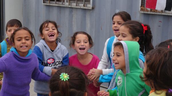 Crianças em Palmira, Síria - Sputnik Brasil