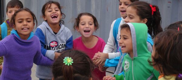 Crianças em Palmira, Síria - Sputnik Brasil