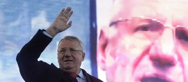 Em 24 de março, Vojislav Seselj participou de um ato pró-Radovan Karadzic, primeiro presidente da Respublika Srpska, reconhecido pelo ICTY como culpado de genocídio naquele dia - Sputnik Brasil