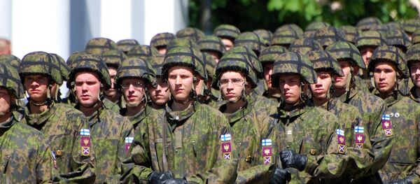 Soldados do Exército finlandês (foto de arquivo) - Sputnik Brasil