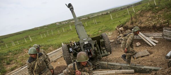 Militares da República de Nagorno-Karabakh - Sputnik Brasil