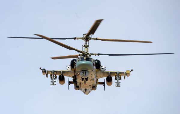 Helicópteros russos Ka-52 'Alligator' são usados contra o Daesh na Síria - Sputnik Brasil