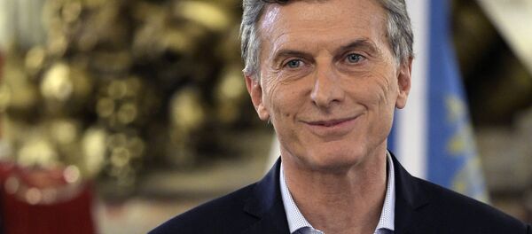 Presidente argentino Maurício Macri profere discurso na Casa Rosada depois de procurador federal da república entrar com um pedido de investigação da sua participação na offshore bahamense - Sputnik Brasil