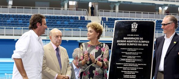 Inauguração do Estádio Aquático Olímpico no Rio de Janeiro - Sputnik Brasil