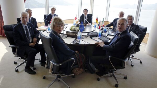 Reunião de chanceleres do G7 em Hiroshima, abril 2016 - Sputnik Brasil