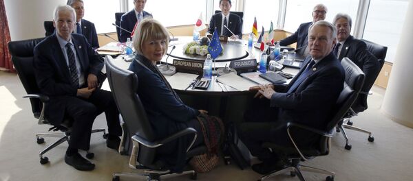 Reunião de chanceleres do G7 em Hiroshima, abril 2016 - Sputnik Brasil