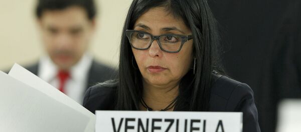 Delcy Rodríguez, chanceler da Venezuela. - Sputnik Brasil