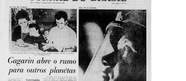 Capa do Jornal do Brasil em 13 de abril de 1961 - Sputnik Brasil