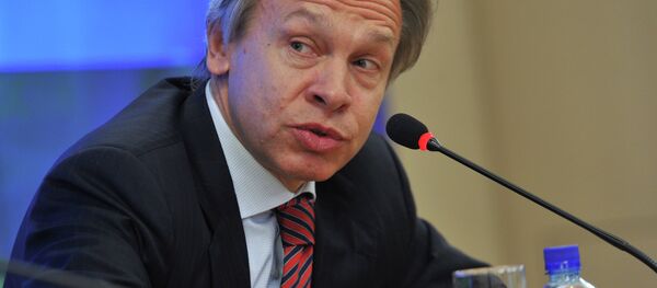 Presidente do Comitê para as Relações Exteriores da Duma Estatal (câmara baixa do parlamento russo), Alexei Pushkov. - Sputnik Brasil