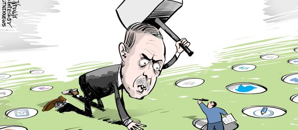 Erdogan esmaga liberdade de imprensa - Sputnik Brasil