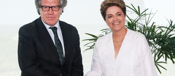 Presidenta Dilma Rousseff recebe Luis Almagro, Secretário-Geral da Organização dos Estados Americanos. (Brasília - DF, 14/04/2016) - Sputnik Brasil