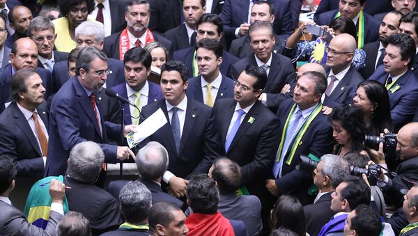 Votação do impeachment na Câmara dos Deputados - Sputnik Brasil