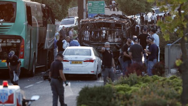 Explosão de ônibus em Jerusalém - Sputnik Brasil