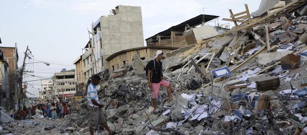 Consequências do terremoto no Equador Consequências do terremoto no Equador - Sputnik Brasil