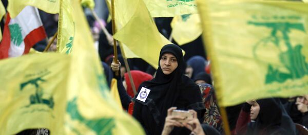 Membros do movimento Hezbollah - Sputnik Brasil
