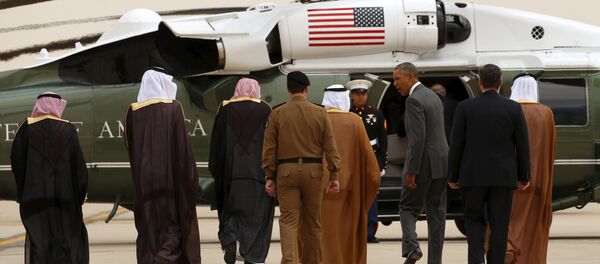 Presidente dos EUA Barack Obama no Aeroporto Internacional de King Khalid em Riad - Sputnik Brasil