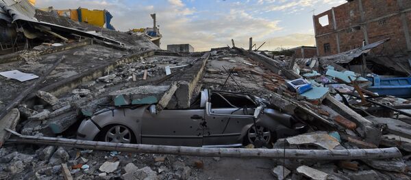 Consecuências de terremoto no Equador Consecuências de terremoto no Equador - Sputnik Brasil