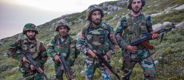 Sapadores-mineiros do exército da Síria (foto de arquivo) - Sputnik Brasil