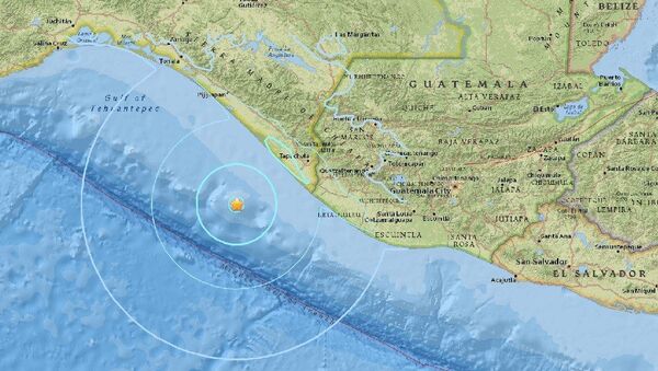 Epicentro do terremoto registrado na costa do México em 25 de abril de 2016 - Sputnik Brasil