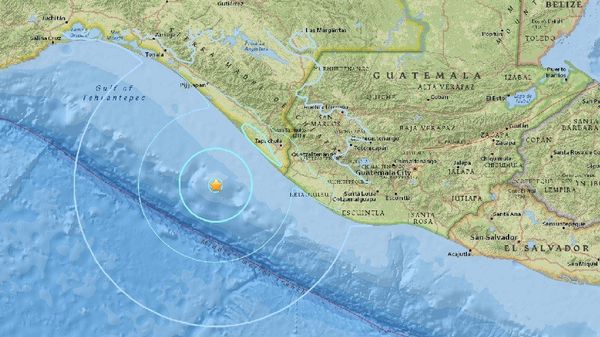 Epicentro do terremoto registrado na costa do México, em 25 de abril de 2016 - Sputnik Brasil