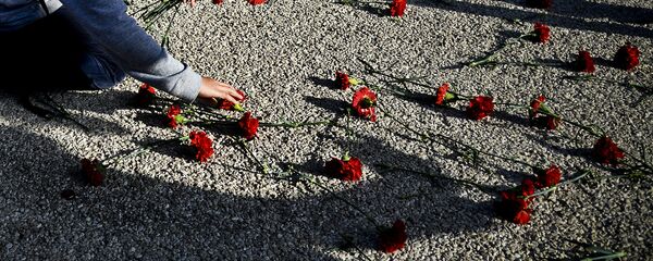 A criança apanha cravos, símbolo da Revolução portuguesa, em Lisboa, Portugal, 25 de abril de 2014 A criança apanha cravos, símbolo da Revolução portuguesa, em Lisboa, Portugal, 25 de abril de 2014 - Sputnik Brasil