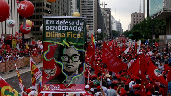 Manifestação na av. Paulista - Sputnik Brasil