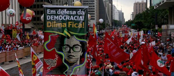 Manifestação na av. Paulista - Sputnik Brasil