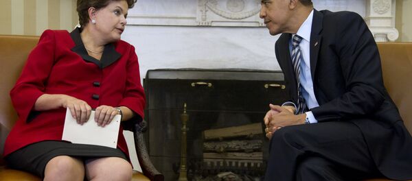 Dilma Rousseff é recebida por Barack Obama - Sputnik Brasil