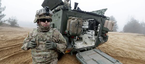 Soldados do exército dos EUA na Letônia participam da operação Atlantic Resolve da OTAN Soldados do exército dos EUA na Letônia participam da operação Atlantic Resolve da OTAN - Sputnik Brasil