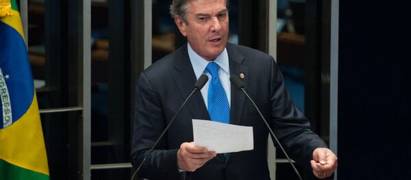 Senador Fernando Collor discursa no plenário do Senado Federal - Sputnik Brasil