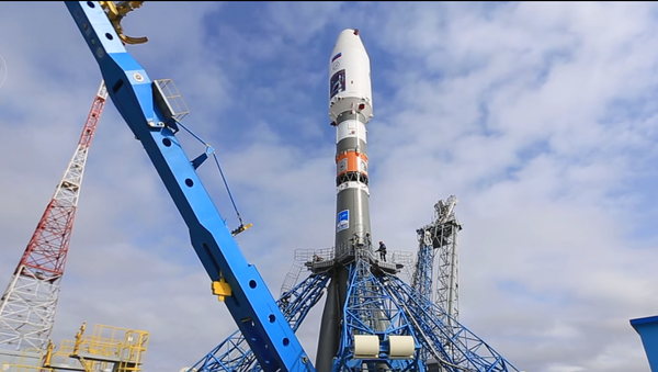 Vostochny Cosmodrone in Amur Region Soyuz-2.1a launch preparations - Sputnik Brasil