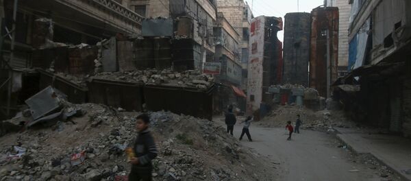 Bairro de Bustan al-Qasr em Aleppo, Síria - Sputnik Brasil