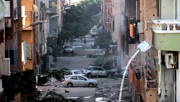 Danos causados por conflitos em Bengazi, Líbia (arquivo) - Sputnik Brasil