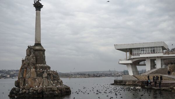 View of the Monument to Sunken Ships and the Sevastopol quay. - Sputnik Brasil