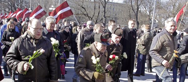 Marcha dos veteranos da SS em Riga em 2013 - Sputnik Brasil