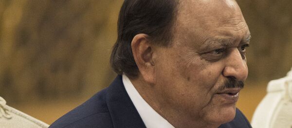 Mamnoon Hussain, presidente do Paquistão, em 2014 - Sputnik Brasil