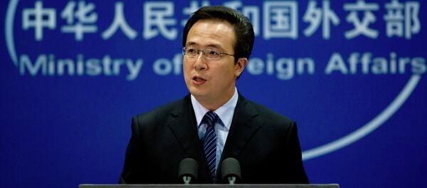 O representante oficial da Chancelaria chinesa, Hong Lei - Sputnik Brasil