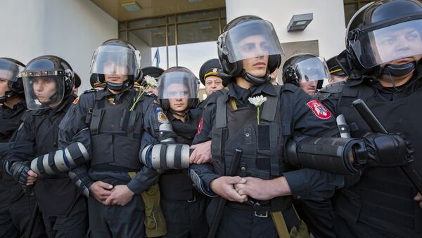 Polícia antimotim da Moldávia - Sputnik Brasil