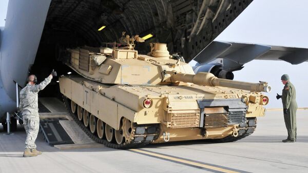 Arquivo: tanque norte-americano Abrams M1A2 - Sputnik Brasil