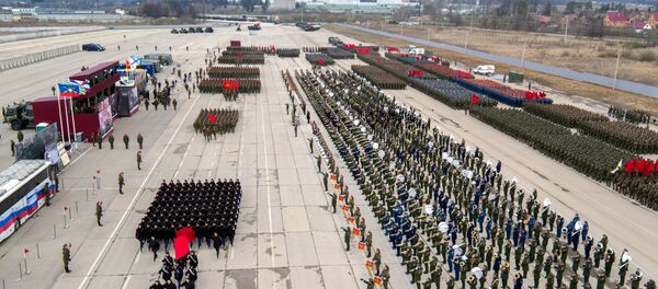 O ensaio da Parada da Vitória nos arredores de Moscou - Sputnik Brasil