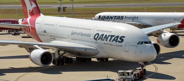 Avião da empresa australiana Qantas - Sputnik Brasil