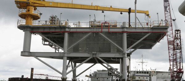 Uma plataforma da Chevron na Nigéria - Sputnik Brasil