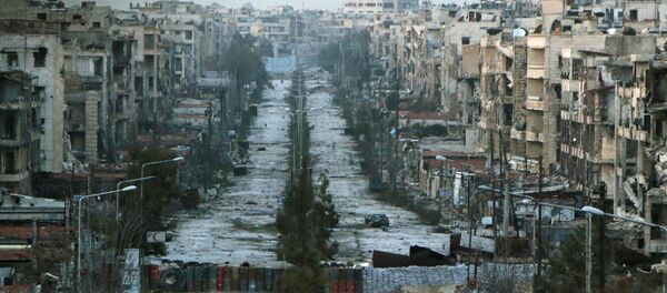 Distrito de Saif al-Dawla, em Aleppo, Síria Distrito de Saif al-Dawla, em Aleppo, Síria - Sputnik Brasil