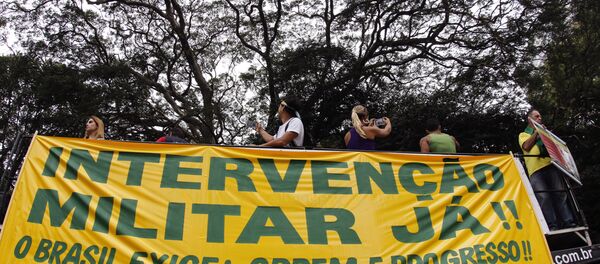 Protesto em São Paulo pelo Impeachment de Dilma Rousseff - Sputnik Brasil