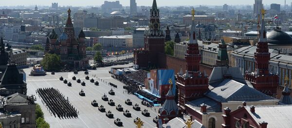 Desfile militar do Dia da Vitória em 2014 - Sputnik Brasil